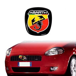 Abarth 3D Sticker Logo Bouclier Officiel pour Fiat Grande Punto, Avant, 60 x 65 mm - Publicité