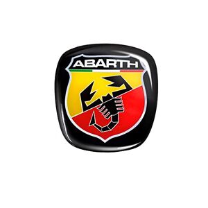 Abarth 21558 Autocollant 3D Logo Scudetto Officiel, 60 x 65 mm - Publicité