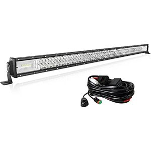 Willpower Barre LED Incurvé 132cm 52'' 675W con Câblage Rampe LED Spot et  Flood Bar a LED 12V 24V Étanche Projecteur LED Longue Portée Feux Phare de