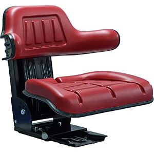 KLARA SEATS Siège du tracteur universel siège du chargeur de cour en KS 44/2V PVC rouge inclinable - Publicité