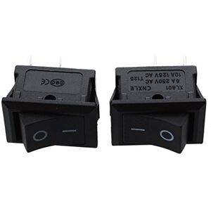 Hundnsney (R) 2 Pcs Voiture AC 6A/250V 10A/125V 2 broches 2 Positions ON/OFF Interrupteur a bascule KCD1 - Publicité