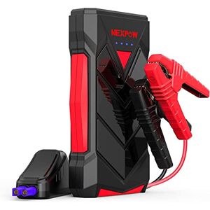 NEXPOW Booster Batterie 1000A Portable Jump Starter (Jusqu'à 7.0L Essence ou 5.5L Gazole) Démarrage de Voiture 12V avec Pinces de Sûreté Intelligentes Lampe à LED - Publicité