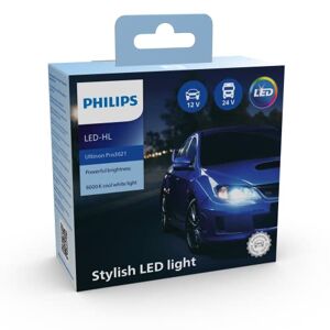 Philips Ultinon Pro3021 LED ampoule de phare automobile (HB3/HB4), lumière blanche et froide à 6.000K, set de 2 - Publicité