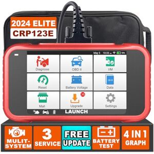  Launch CRP123X Valise Diagnostic Auto Multimarque, 2023 OBD2  Diagnostic Français, Reset SAS/Throttle, Transmission ABS SRS Lecteur de  Code Moteur,AutoVIN, Test de Batterie