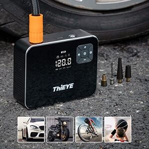 Jansite 【Batterie Haute Performance】 Compresseur à Air Portatif 4000mAh  Gonfleur Pneus Voiture 150Psi Gonfleur Electrique avec Grand écran LCD