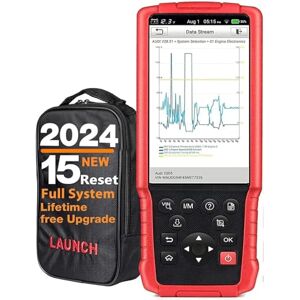  LAUNCH CRP909E OBD2 Valise Diagnostic Auto Tous Les systèmes,  28 Fonctions de réinitialisation,IMMO/réinitialiser la Lampe à  Huile/TPMS/saignement ABS/Codage d'injecteur, 2 ans de mise à jour gratuite