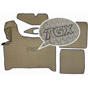 PAKRO.PL Tapis de Voiture MAN TGX Transmission automatique 2020+ logo broderie TGX (Beige) - Publicité