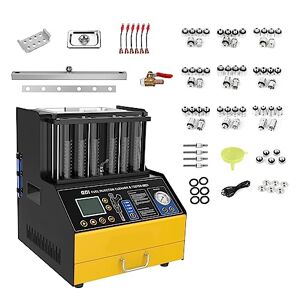 LUTIFIX Nettoyeur d'injecteur et testeur, ct500 GDI EFI Fei Outil de Nettoyage de Carburant Nettoyeur de système d'injection de Carburant 6 cylindres pour Voitures et Motos (220V) - Publicité