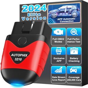 AUTOPHIX 3210 Bluetooth OBD2 Lecteurs de Code de Voiture Nniversels améliorés et Outils de Numérisation avec Test de Batterie Vérification de la Lumière du Moteur App Exclusive pour iPhone et Android - Publicité