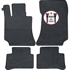 Petex Lot de 4 Tapis de Sol en Caoutchouc de qualité supérieure Noir + grattoir à Glace Test d'image de Voiture 52/2021 - Publicité