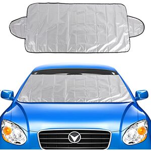 Jodsen Pare Soleil Voiture, Couverture Pare Brise Voiture Universelle, Pare Soleil Voiture Pare Brise Avant, Couverture de Protection Epaisse pour Voiture Anti UV, Givre, Neige, Pluie, Soleil (200 x 70cm) - Publicité