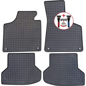 Petex Lot de 4 Tapis en Caoutchouc de qualité supérieure Noir + grattoir à Glace pour Voiture Test 52/2021 - Publicité