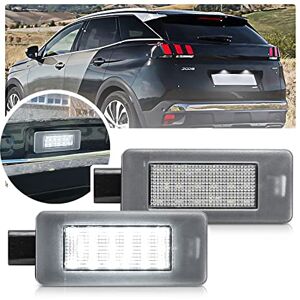 NSLUMO 2PC LED Plaque D'immatriculation lumiere Pour Peugeot 207CC 208 308 II 308CC 508 2008 3008 5008 Pour Citroen C3 C5 III C4 Cactus Picasso II Grand Picasso II - Publicité