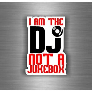 Akachafactory Autocollant Sticker Voiture Moto Biker Not Jukebox DJ Officiel Platine Musique - Publicité