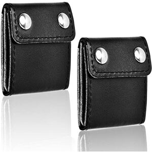 NiceLand Lot de 2 Ajusteur de Ceinture de Sécurité en Cuir PU, Réglage de la Ceinture de Sécurité, Ajusteur de Ceinture de Sécurité de Voiture de Positionneur 5 x 5.5 cm, Noir - Publicité