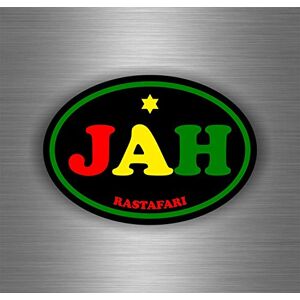 Akachafactory Autocollant Sticker Voiture Rasta Reggae One Love Lion Drapeau Jamaique ref10 - Publicité