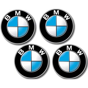 BMW Lot de 4 badges  avec film adhésif Diamètre : 64,5 mm Série 3 5 6 7 8 X5 Z1 Z3 (36131181080) - Publicité