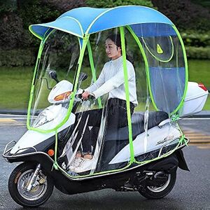 Auvent transparent pour voiture électrique entièrement fermé, housse de pluie pour moto, moteur universel, scooter, housse de pluie pour pare-soleil de vélo, parapluie étanche (Col - Publicité