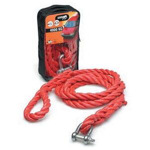 Iwh Corde de remorquage Jumbo, 4.000 kg, avec manille, rouge