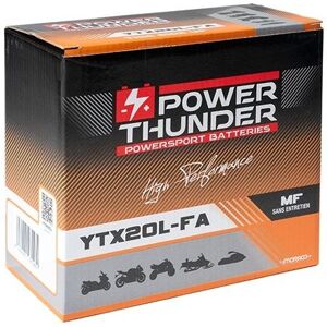 Batterie Power Thunder YTX20L-FA 12V 18 Ah prete a l?emploi