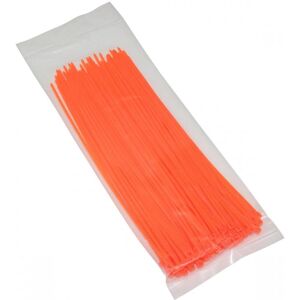 1Tek Tuning Colliers de serrage Rilsan 2,5x200mm orange fluo