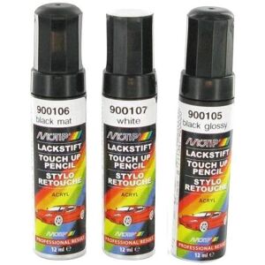 MoTip Stylo retouche peinture 12ml- Noir Mat