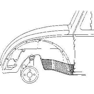 VAN WEZEL Passage de roue pour VOLKSWAGEN: Coccinelle/Beetle (Ref: 5801321)