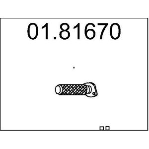 MTS Tuyau flexible, echappement pour FIAT: Barchetta (Ref: 01.81670)