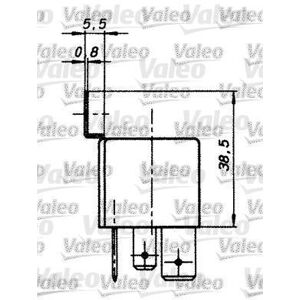 VALEO Relais, courant de travail (Ref: 643828)