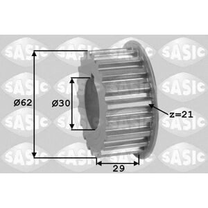 SASIC Roue dentée, vilebrequin pour PEUGEOT: 206, 308, 3008, 307, 407, 5008, 306, Partner, 807, Expert, 406, 508, Boxer, RCZ, 607, 806 (Ref: 1600001) - Publicité