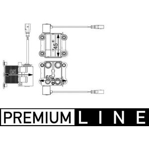 MAHLE Aftermarket Radiateur, batterie de traction (Ref: ACH 1 000P)