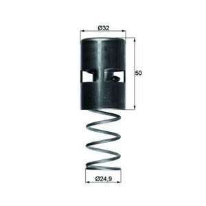 MAHLE Aftermarket Thermostat, refroidissement d'huile pour PORSCHE: 911 (Ref: TO 2 83)