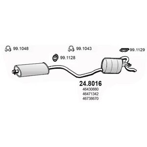 ASSO MARMITTE srl Pot de detente/silencieux arriere pour LANCIA: Ypsilon (Ref: 24.8016)