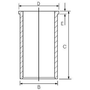 GOETZE Chemise de cylindre pour MERCEDES-BENZ: Classe C, Classe E, 124 Series, 201 Series, Classe G, Classe S (Ref: 14-026241-00)