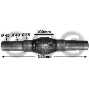 STC Tuyau flexible, echappement (Ref: T402045)