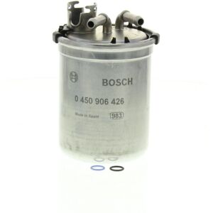 BOSCH Filtre a carburant pour VOLKSWAGEN: Polo & SEAT: Ibiza, Cordoba & SKODA: Fabia, Roomster (Ref: 0 450 906 426)