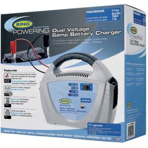 RING - Chargeur de batterie 6.0 V pour Batteries Plomb-acide (Ref: RECB206)