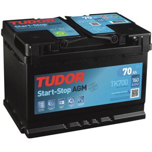 TUDOR Batterie 760.0 A 70.0 Ah 12.0 V Start & Stop AGM (Ref: TK700)