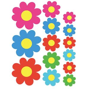 Feuille D'Autocollant De Fleurs Colorées - 24.5x32x5cm