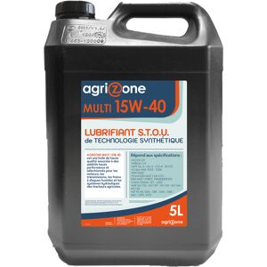 Huile multifonctionnelle STOU 15W40 Bidon de 5L Agrizone unisexe - Publicité