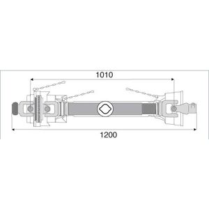 Walterscheid Transmission grand angle 1''3/8 6 c unisexe - Publicité