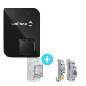 Pack Borne de recharge WALLBOX Copper SB 74kW Bluetooth Wifi RFID Module gestion de charge Protections electriques