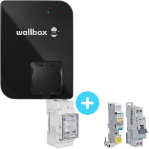 Pack Borne de recharge WALLBOX Copper SB - 7,4kW - Bluetooth - Wifi - RFID + Module gestion de charge + Protections électriques