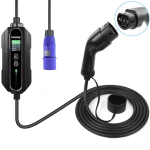 Carplug mobile charger Helectron C216 - 5m cable - 6 to 16A - 3.7kW - Type 2 - CEE 16A socket