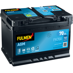 Fulmen - Batterie Voiture Start & Stop 12v 70ah 760a (n°fk700) - Publicité