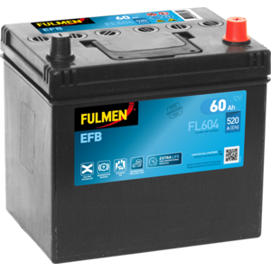 Fulmen - Batterie Voiture Start & Stop 12v 60ah 520a (n°fl604) - Publicité