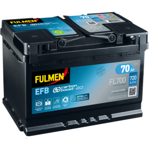 Fulmen - Batterie Voiture Start & Stop 12v 70ah 760a (n°fl700) - Publicité