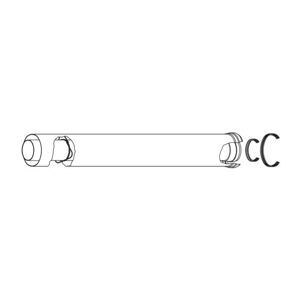 Rallonge Échappement Fumees Coaxiales Rinnai 1 metre FOT-KX080-001