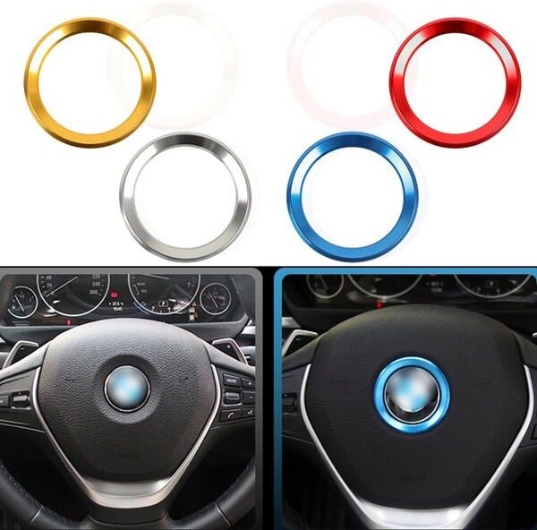 Car accessories Car Steering Wheel Center Decoration Case For B+M+W 1 3 4 5 7 Series M3 M5 E81 E87 F30 34 F10 X1 X3 Car styling