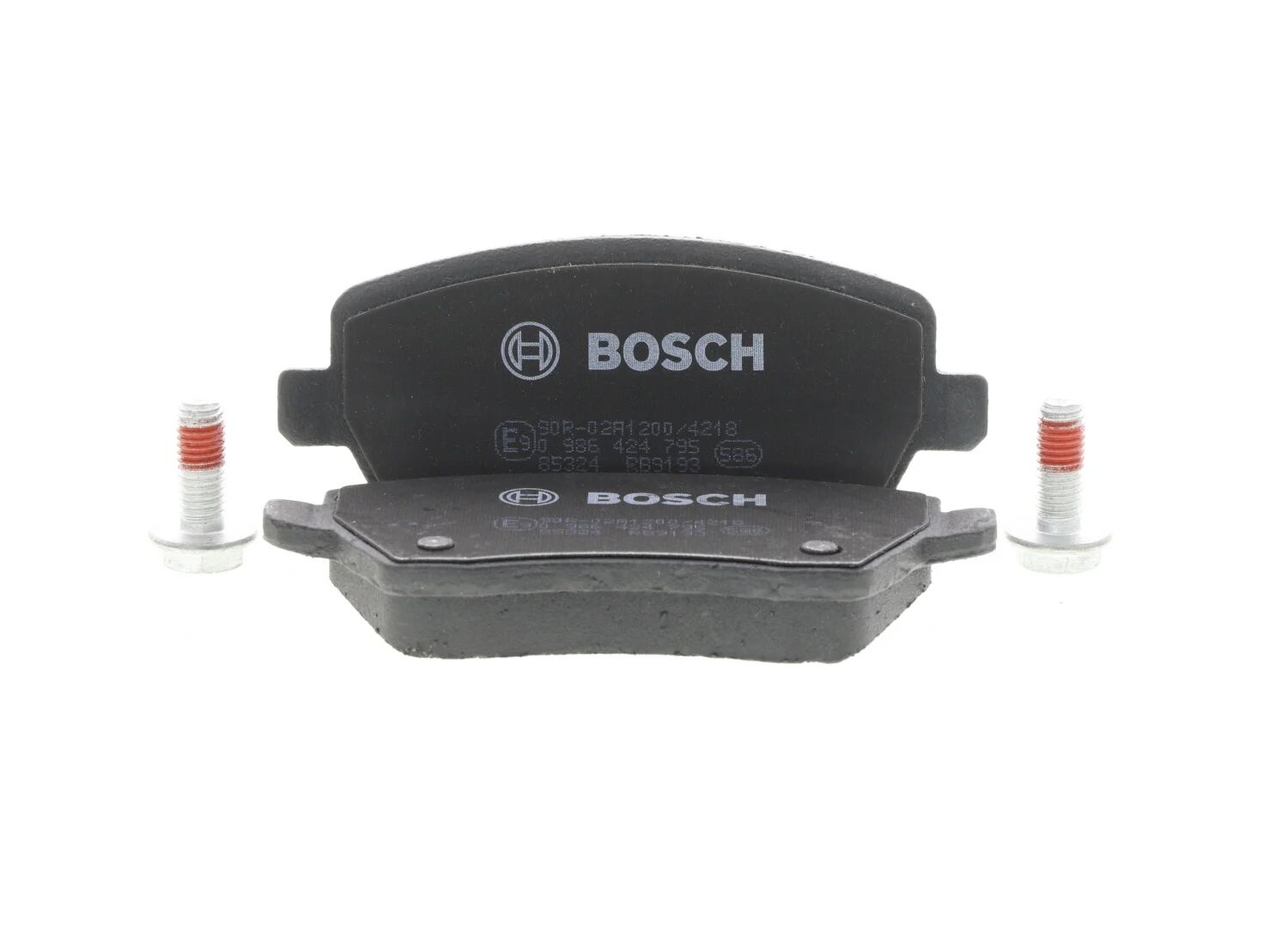 BOSCH Plaquettes de frein X4 pour RENAULT: Clio, Mégane, Captur, Kangoo, Modus, Zoé, Express & DACIA: Duster, Logan, Lodgy (Ref: 0 986 424 795)